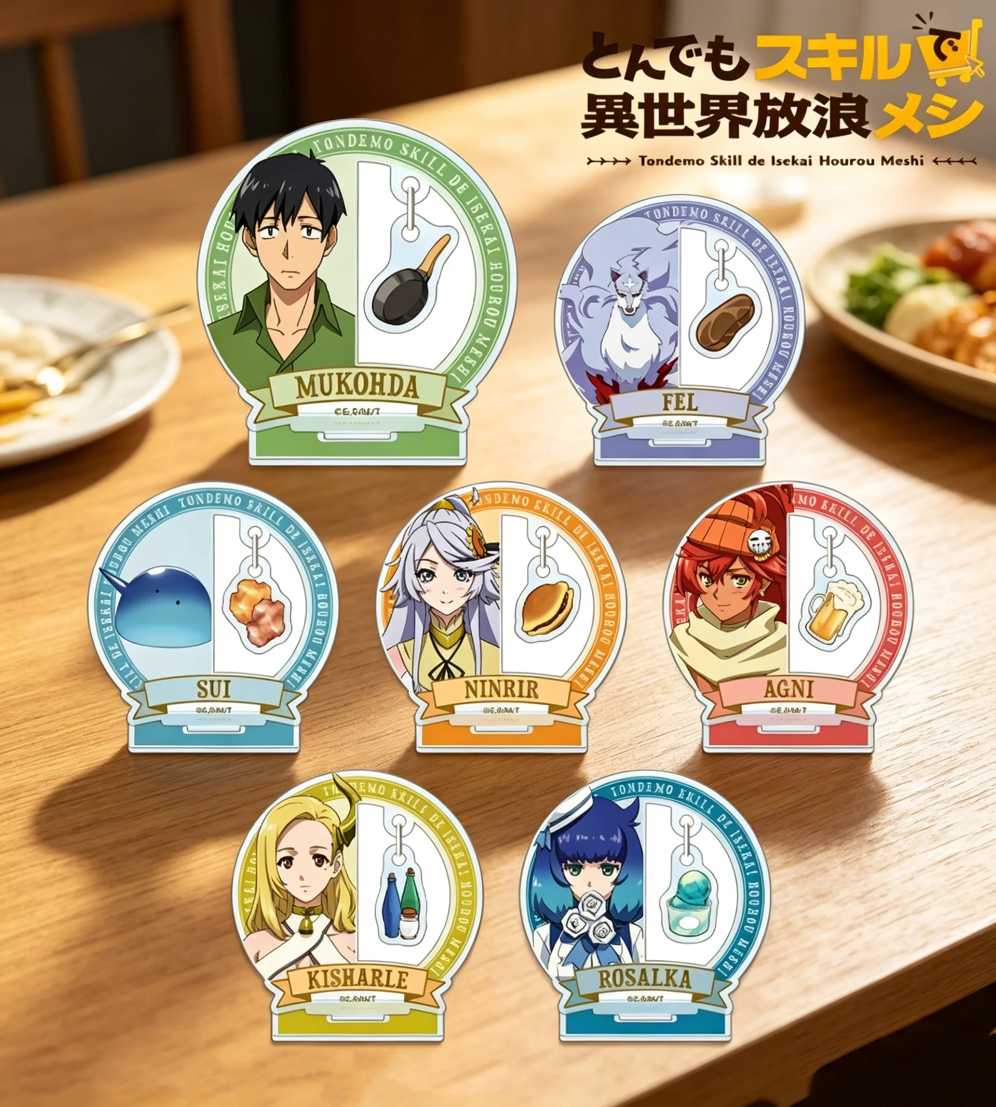 

10cm Anime Acrylic Stand Model Campfire Cooking In Another World With My Absurd Skills Bookshelf Decoration Products Keychain