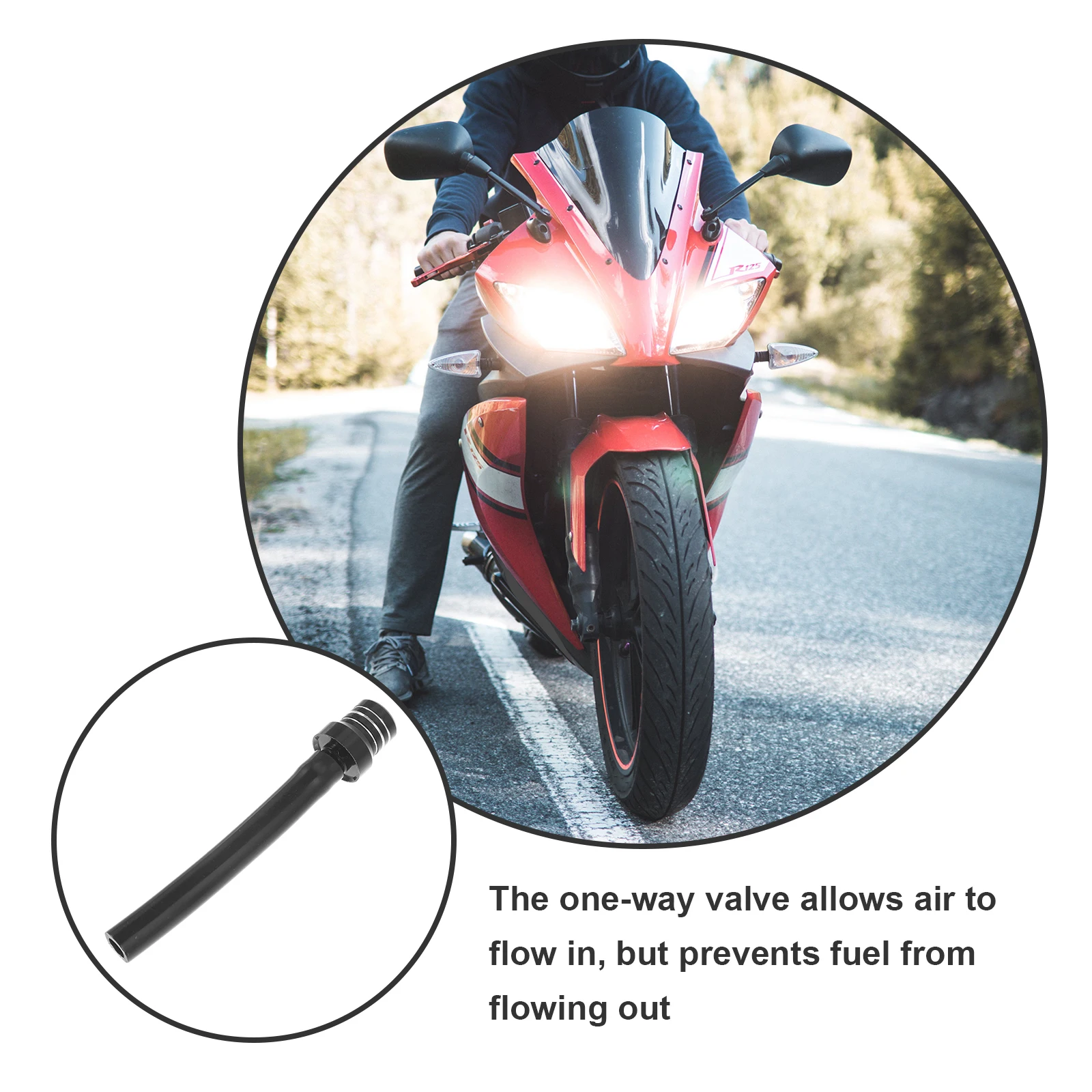 

1PC Motorcycle Gas Caps Aluminum Alloy Oil Tank Cover Cap ATV Accessories Black Vent Valve Tank Cap for Motorbike