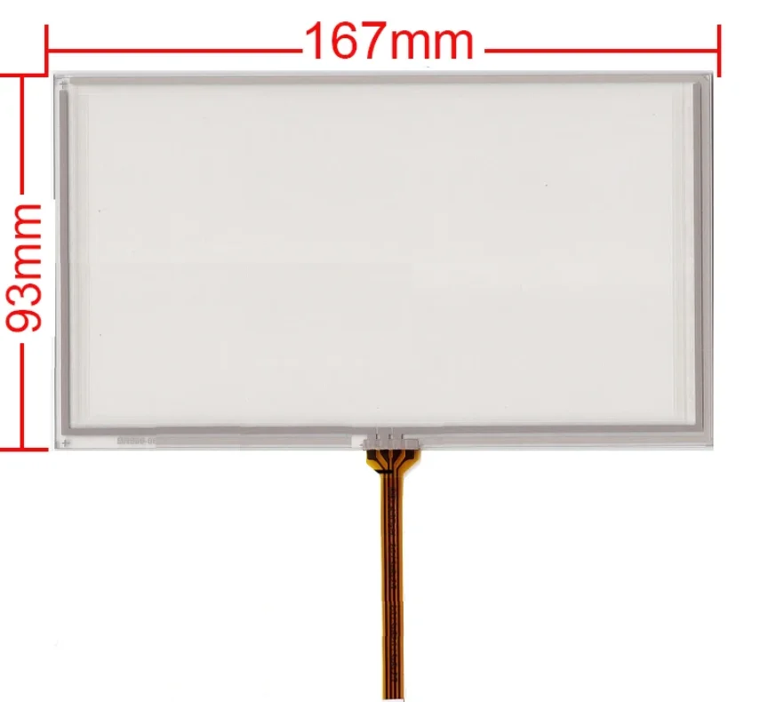 167*93 New 4-Wire 7-Inch Touch Screen For JVC-KW-AVX810 Central Control GPS Navigation Sensor Glass
