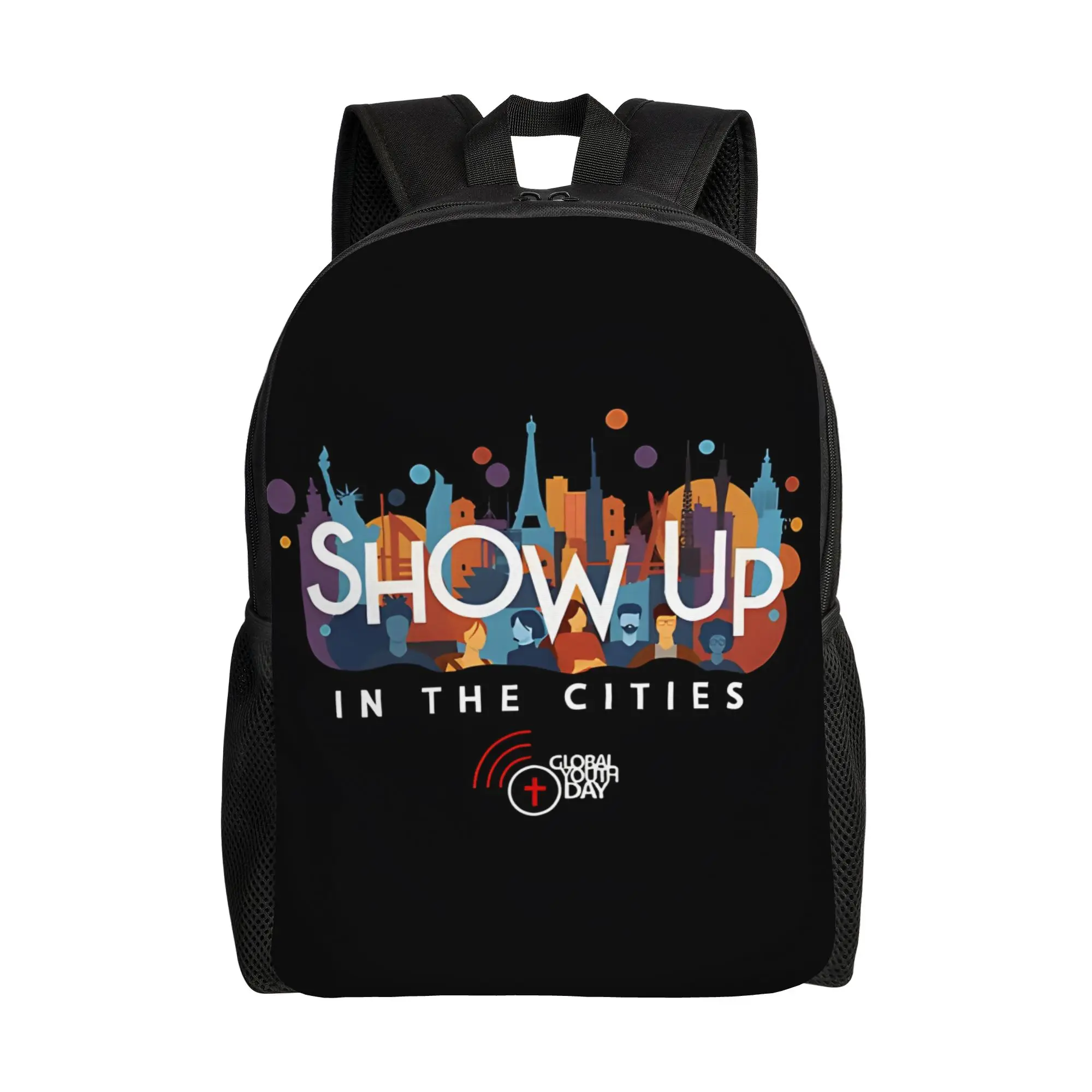 

GYD Show Up In The Cities Youth Day Backpack Students Daily mochila Large Capacity Schoolbag Back To School Season