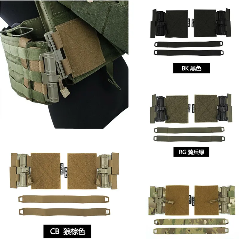 Tactical Vest Universal MOLLE Quick Release Buckle Set Cummerbund Adapter for JPC CPC AVS 6094 420 Vest