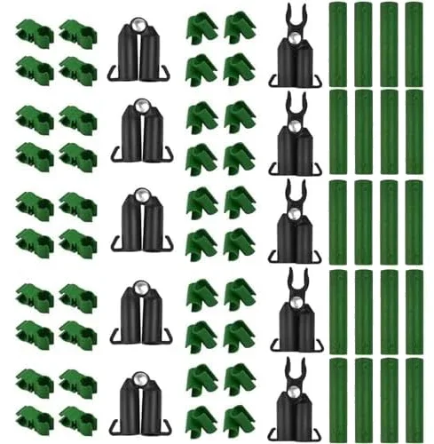 

70pcs Adjustable Plant Trellis Connector Clips Garden Connector Buckle Supports Plants Connecter Fixed Buckle Fastener