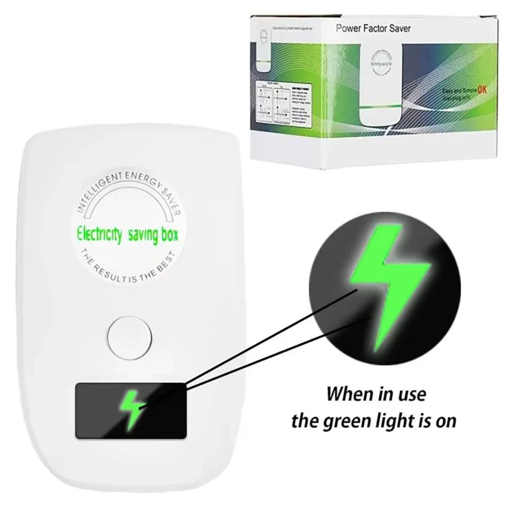 Eayburst Electricity Saving Device Upgraded Power Saver 90-250V Household Energy Saver Box US/EU Plug  Electric Saver