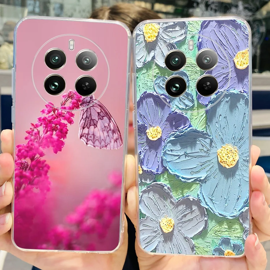 For Realme 12 Pro Plus Case RMX3840 Luxury Painted Cover Soft Silicone Phone Cases For Realme 12 Pro Realme12 Pro+ Fundas Bumper