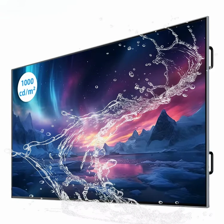 

Outdoor ultra-narrow frame IP55 waterproof 55 65 75 85 inch LCD digital restaurant Google TV menu display digital TV