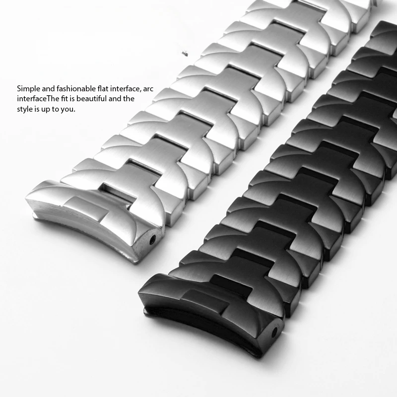 For Panerai Silver Black Curved Pattern Semen Sterculiae Lychnophorae 24 22mm Watchband Men Pam441/111/00448 Series Watchbands image 5