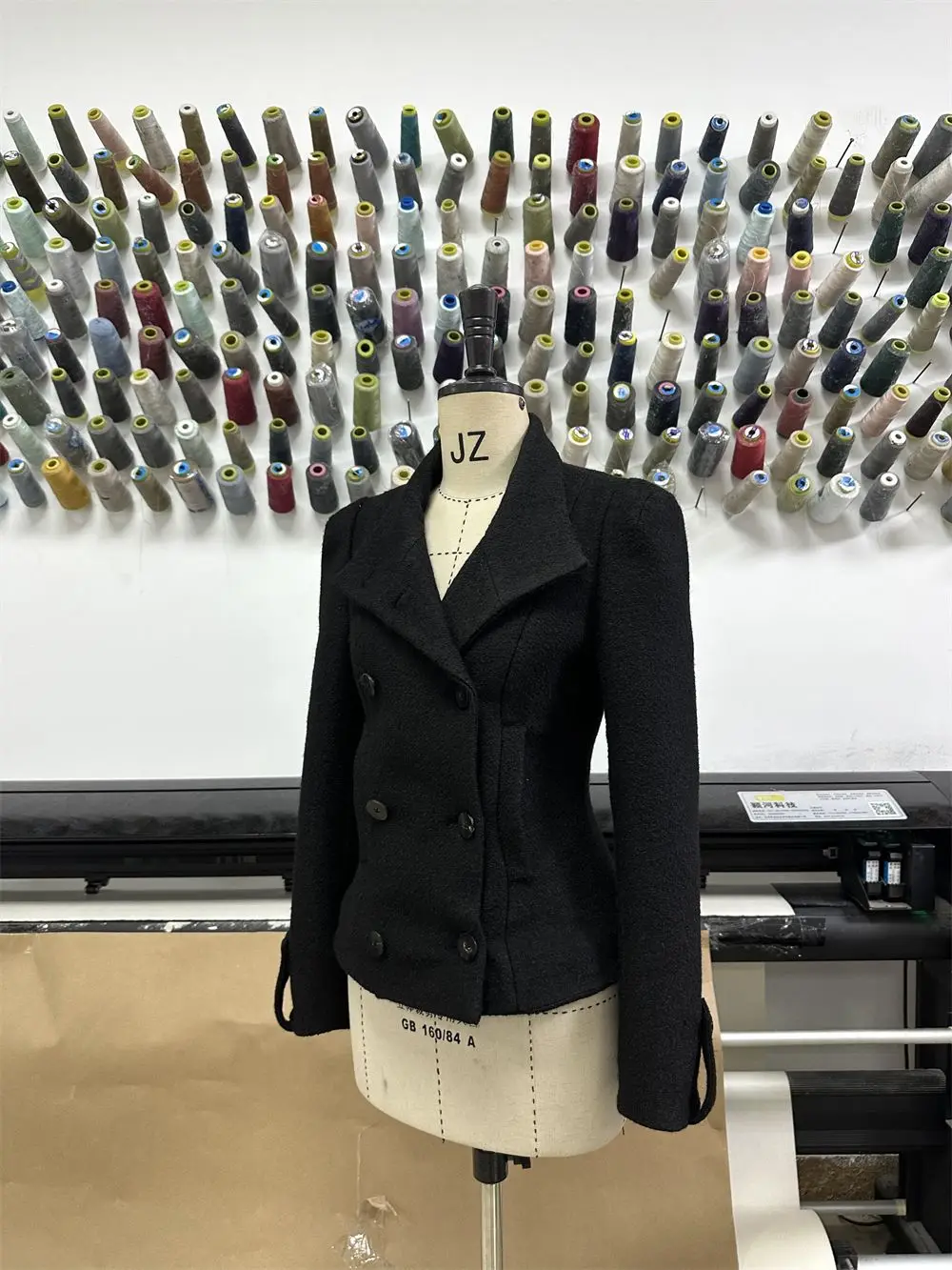 Set da 2 pezzi da donna elegante vintage francese invernale giacca dal design sottile nero + gonna casual a vita alta abiti popolari coreani femminili