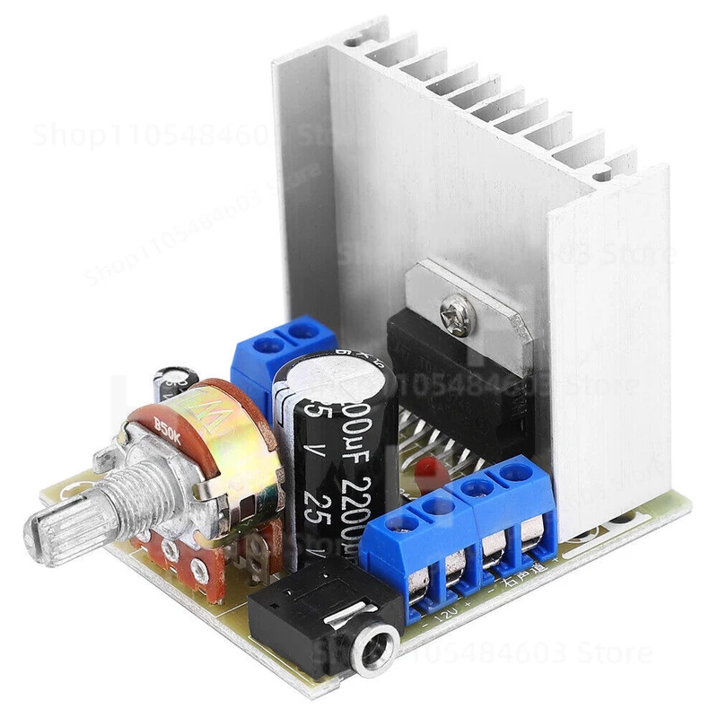 AC/DC 12V TDA7297 2x15W Digital Audio Amplifier DIY Kit Dual-Channel Module