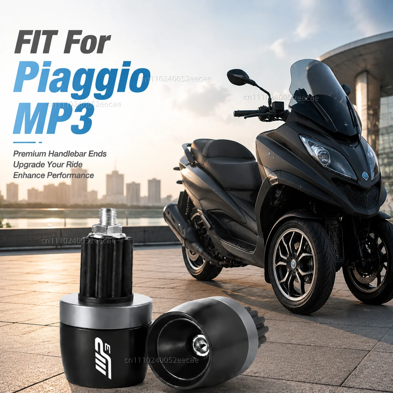 For Piaggio MP3 250 300 400 500 MP3300 MP3250 MP3400 MP3500 Motorcycle Handlebar Grips Ends Handle Bar Cap End Plug Accessories