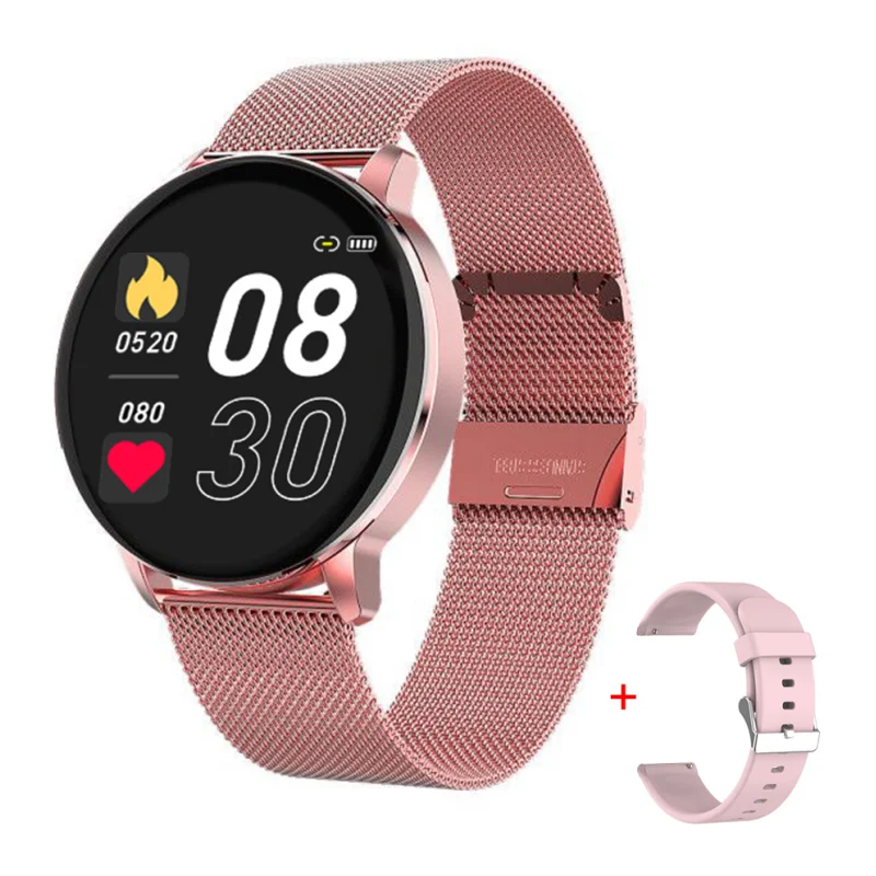 Smart Watch For Women 1.3 Inch Full Touch Screen Incoming Call Reminder Heart Rate Blood Pressure Monitoring Sports Smartwatch