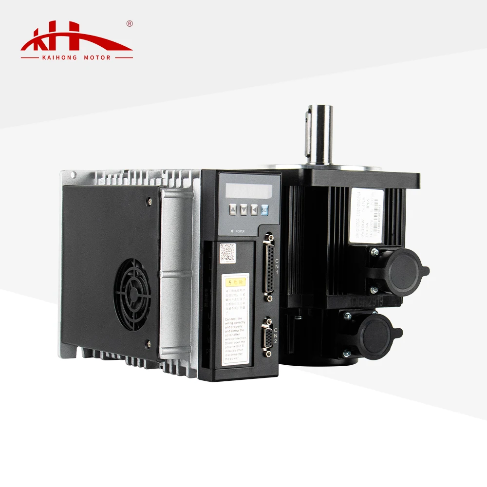 عالية السرعة 130 مللي متر 1KW 1.3KW 1.5KW 220VAC 2500rpm 4N.M ثلاث مراحل كبيرة محرك سيرفو يعمل بالتيار المتردد مع محرك عدة لمحرك معدات CNC