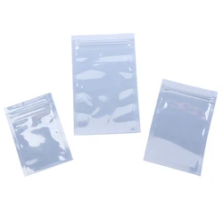 100Pcs Antistatic Storage Bag Ziplock Bags Resealable Pouch for Package Instrument Chip Electronic Accessories Pouches