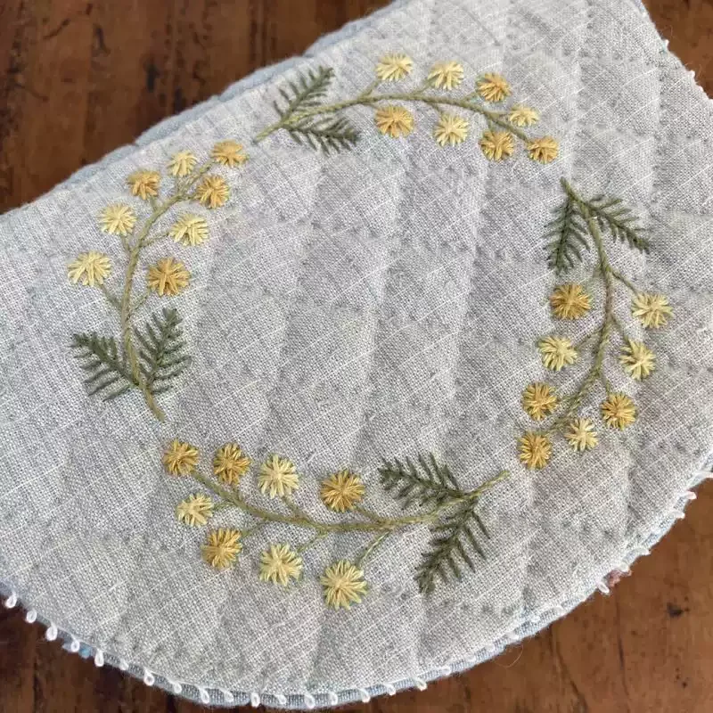 Reusable PET formwork for Embroidery,coaster Fabric Drawing tool Sashiko Template Peacock Courtyard Embroidery Stencil
