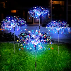 Outdoor Solar Garden Lights Copper Wire Waterproof Solar Lights DIY Decorative Sparkles Stake Landscape Light