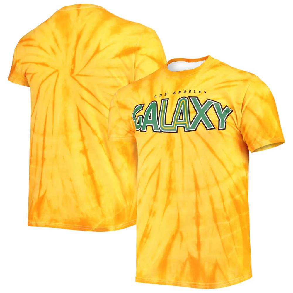 LA Galaxy Mitchell & Ness Since '96 Tie-Dye T-Shirt - Gold