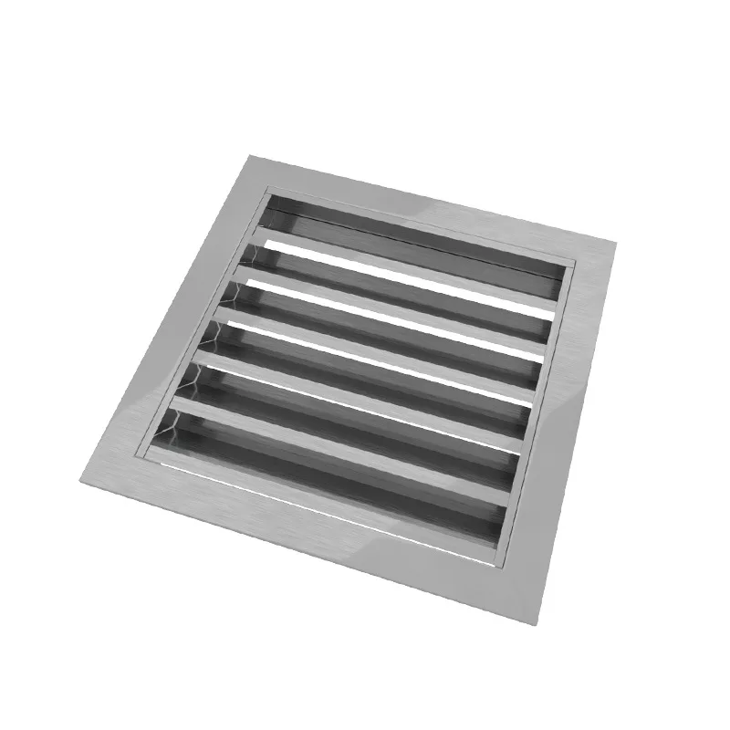 6/8/10/12inch 201 Stainless Steel Square Vent Grille Exterior Wall Exhaust Vent Exhaust Ventilation Window Ventilation Cover image 2