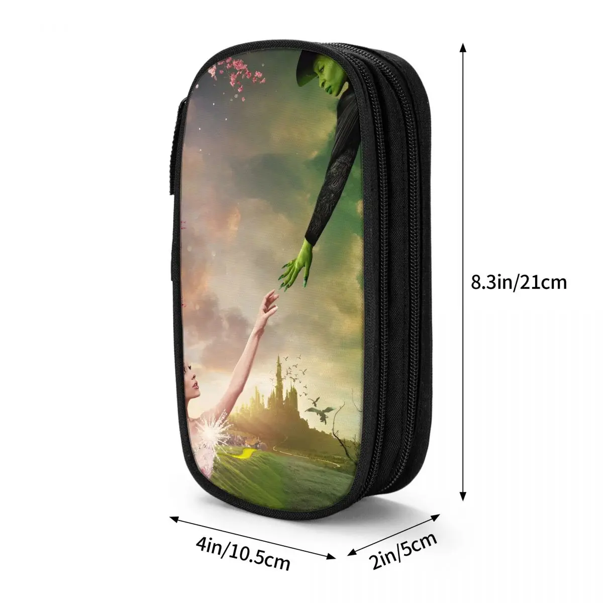 Тональный пенал Wicked Elphaba & Glinda для мальчиков и девочек, кавайная сумка-карандаш, дизайн обратно в школу, пеналы, подарок на день рождения