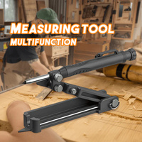 Multi-function Scribing Tool Carpentry Graffiti Line Measuring Hand Tools Aluminum Alloy Scribe Tool with Deep Hole Pencil