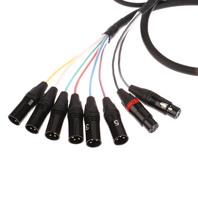 2 4 6 Channel Professional Multi-Media 3 Pin XLR Cable Male To Female Balanced Audio Extension Cord