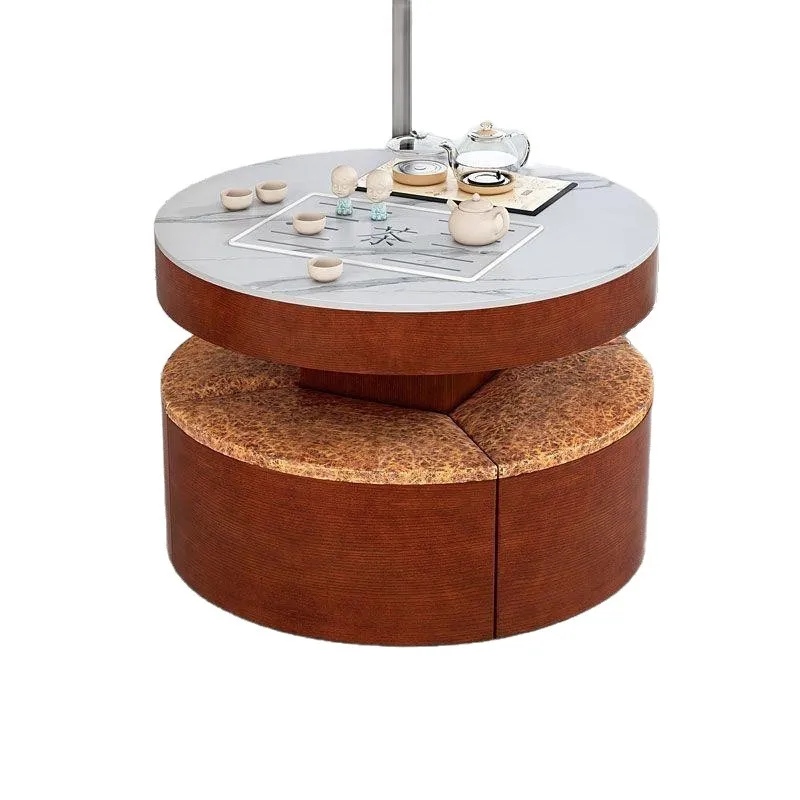Household fire stone tea table intelligent automatic small integrated tea table and chair combination