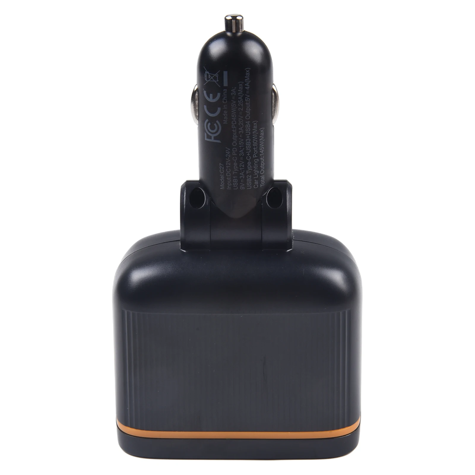 Dual USB Ports Car Charger 1 Pc 68*42*119 Mm ABS Car Accessories Replacement for type-c for pd 12V-24V Useful Dual