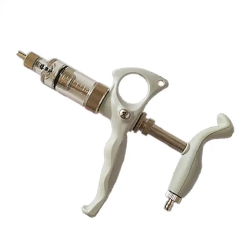 

Animal metal injection needle Adjustable continuous syringe Pig and chicken vaccine syringe 5 milliliters