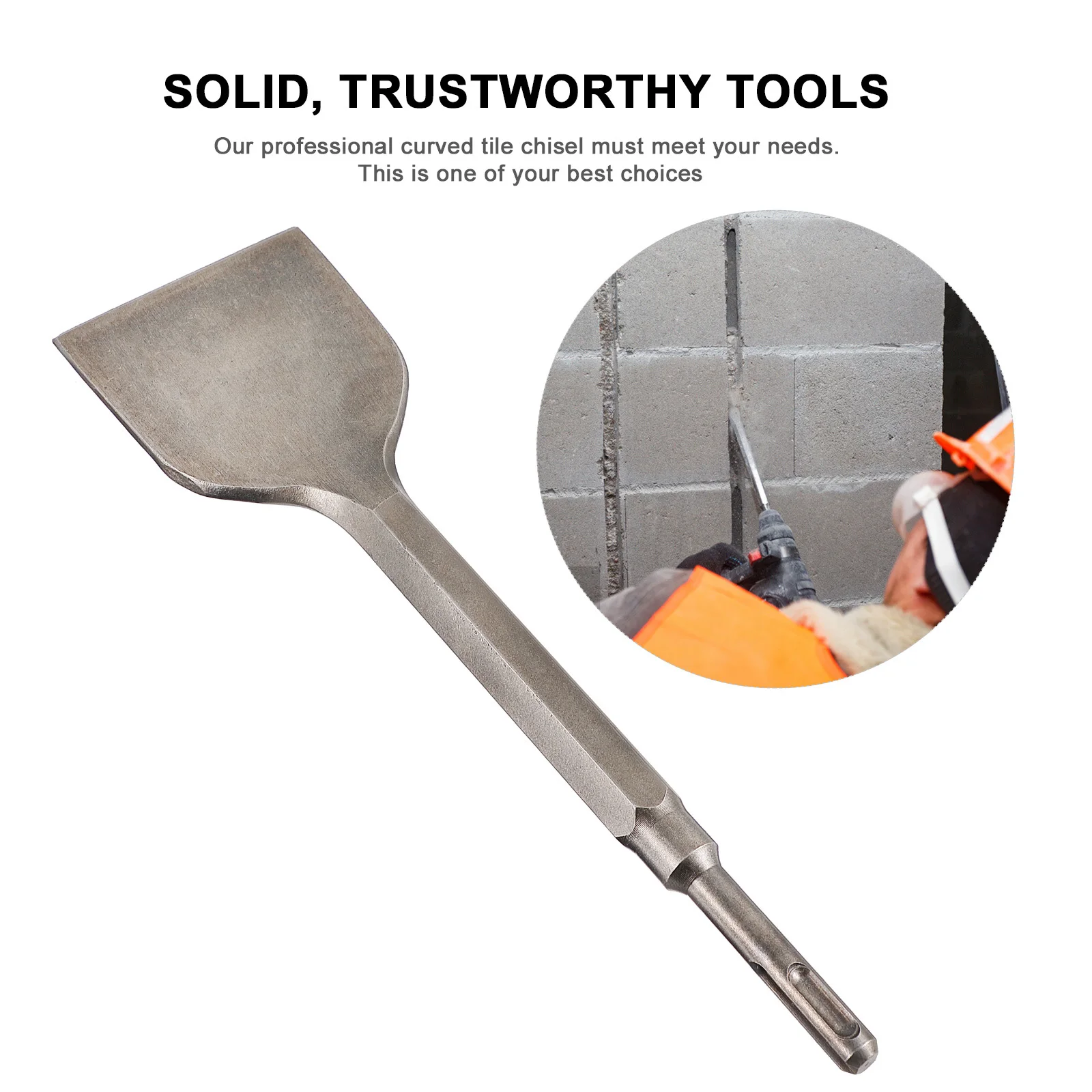 

Bent Chisel Set Heavy Duty Masonry Chisel For Concrete Brick Stone Wall Scaling Hammer Drill Tool Wide Angled Tile Scraper