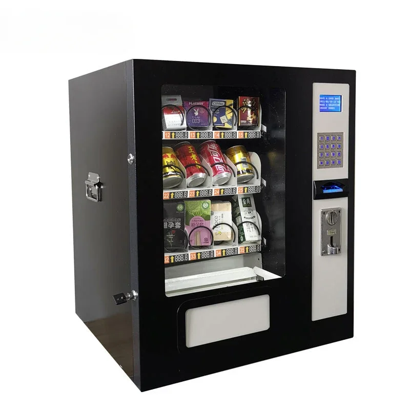 Desktop Mini Vending Machine, Vending Machine, Adequado para Bebidas, Lanche, Dinheiro, Coin Drink