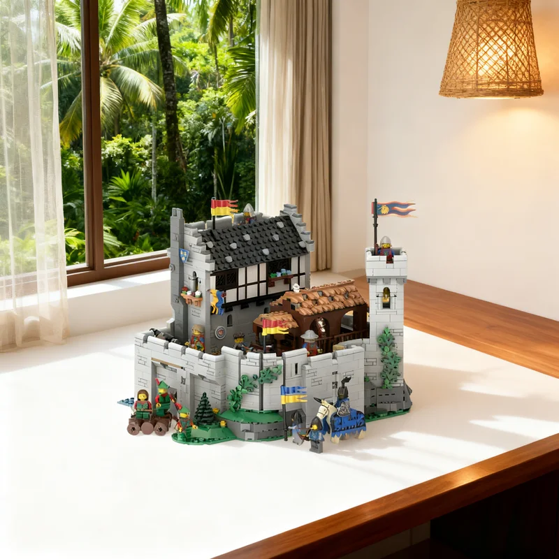 

2348pcs MOC Lion Knights Configurable Part 2 Castle Model Building Blocks Creative Display Gift Collectible Decor Kids Premium