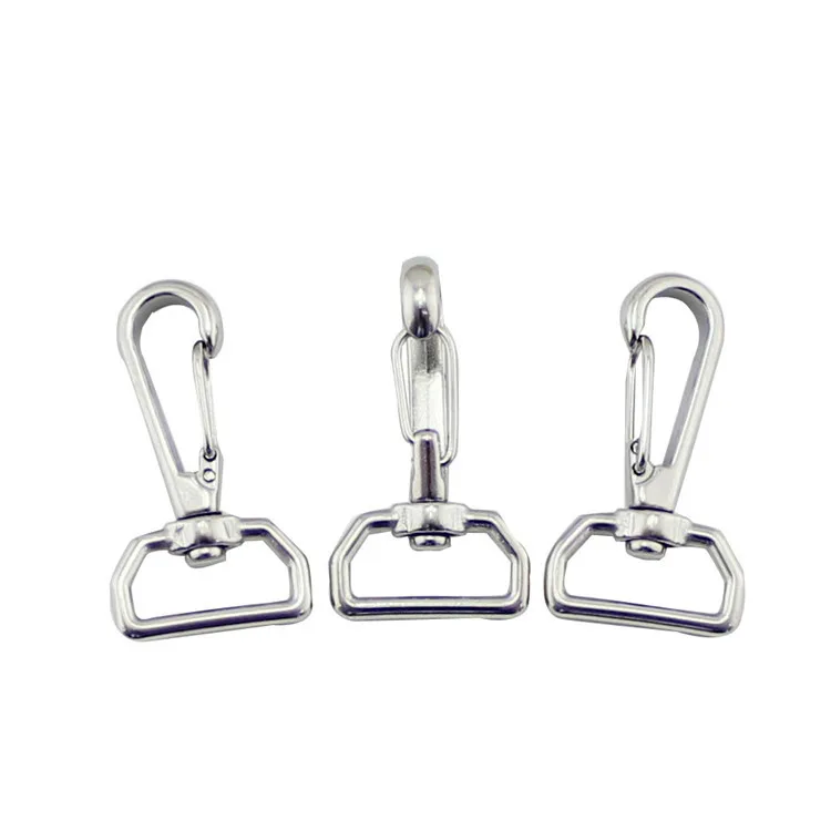 5/1 PC Multi-use Boat Swivel Eye Snap Hook 65mm 304 Stainless Steel Quick Release Dog Chain Bolted Carabiner Marine Hardware