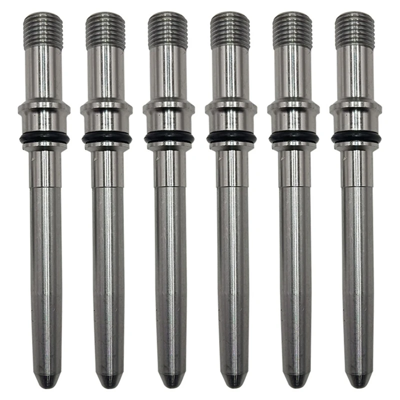 6Pcs Injector Connector Tubes Auto Parts Injector Takeover Replacement For Dodge Cummins 03-12 5.9L 6.7L Replace 4929864