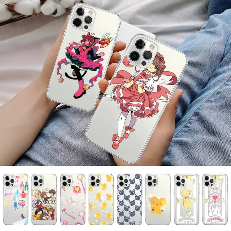 

CardCaptor Sakura Anime Phone Case For iPhone 14 13 12 11 Pro Max XS X XR SE 2020 6 7 8 Plus Mini Protective Cover