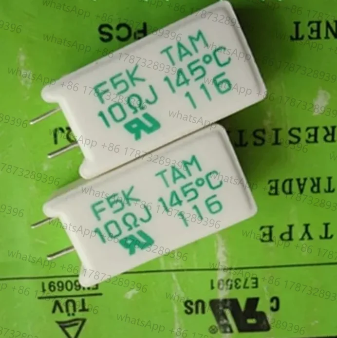 3PCS/LOT Original F5K TAM 10RJ 145°C Temperature Cement Resistor 5W 10 ohms 145 degrees