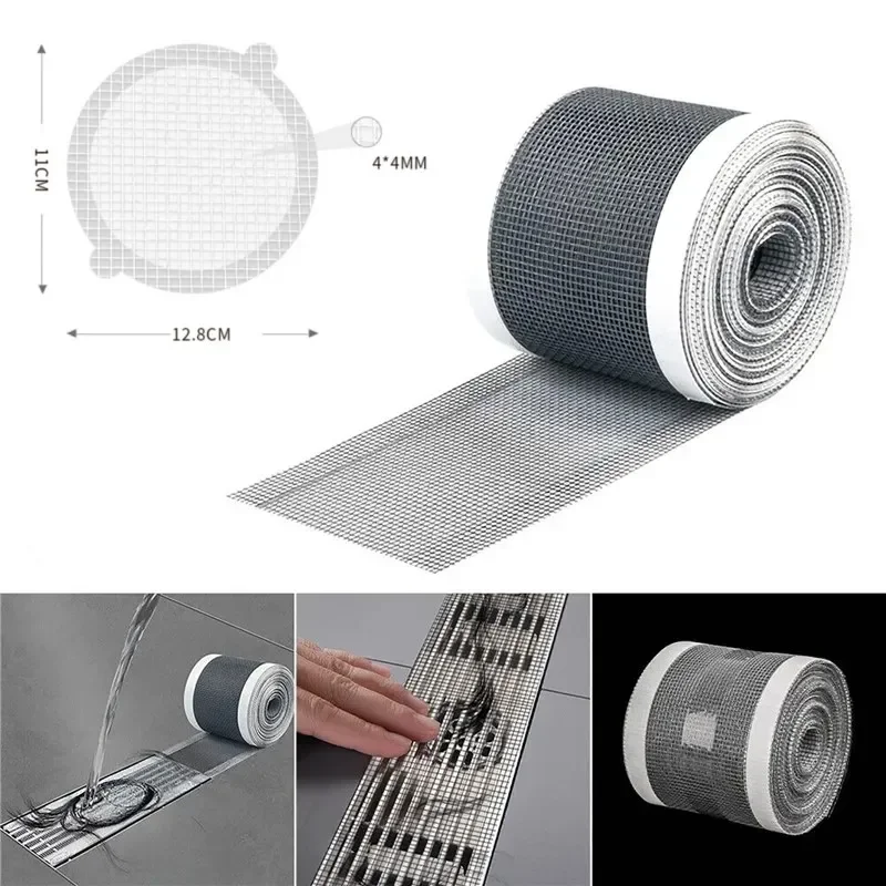 Anti blocking filter screen Disposable floor drain sticker shower Hair Catcher Drain Stopper Cover window screening repair Tape