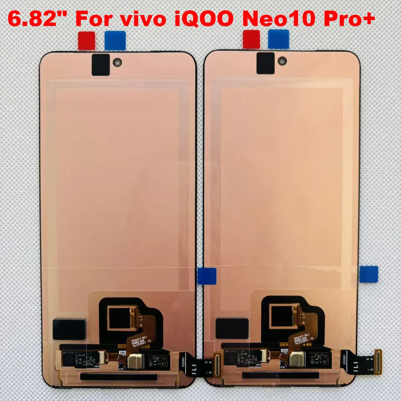 AMOLED Original 6.82' For vivo IQOO Neo10 Pro+ (China) LCD Display Touch Screen For IQOO Neo10 Pro Plus with Fingerprint Flex
