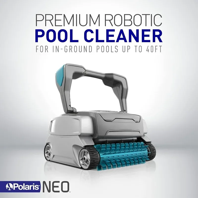 Polaris NEO Robotic Pool Cleaner, Automatic Vacuum for InGround Pools up to 40ft, Wall Climbing Vac w/ Strong Suction