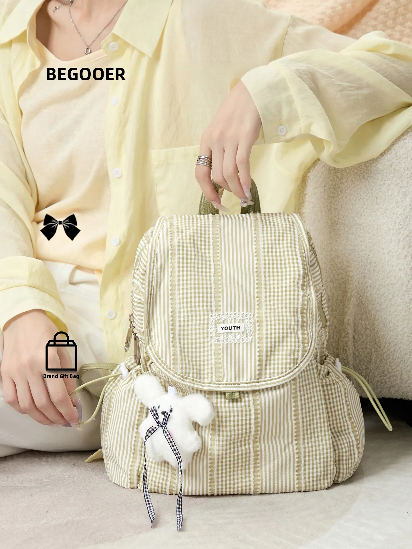 begooer-original-design-striped-drawstring-women's-backpack-large-capacity-travel-bag-fashionable-all-match-daily-use-soft-ma