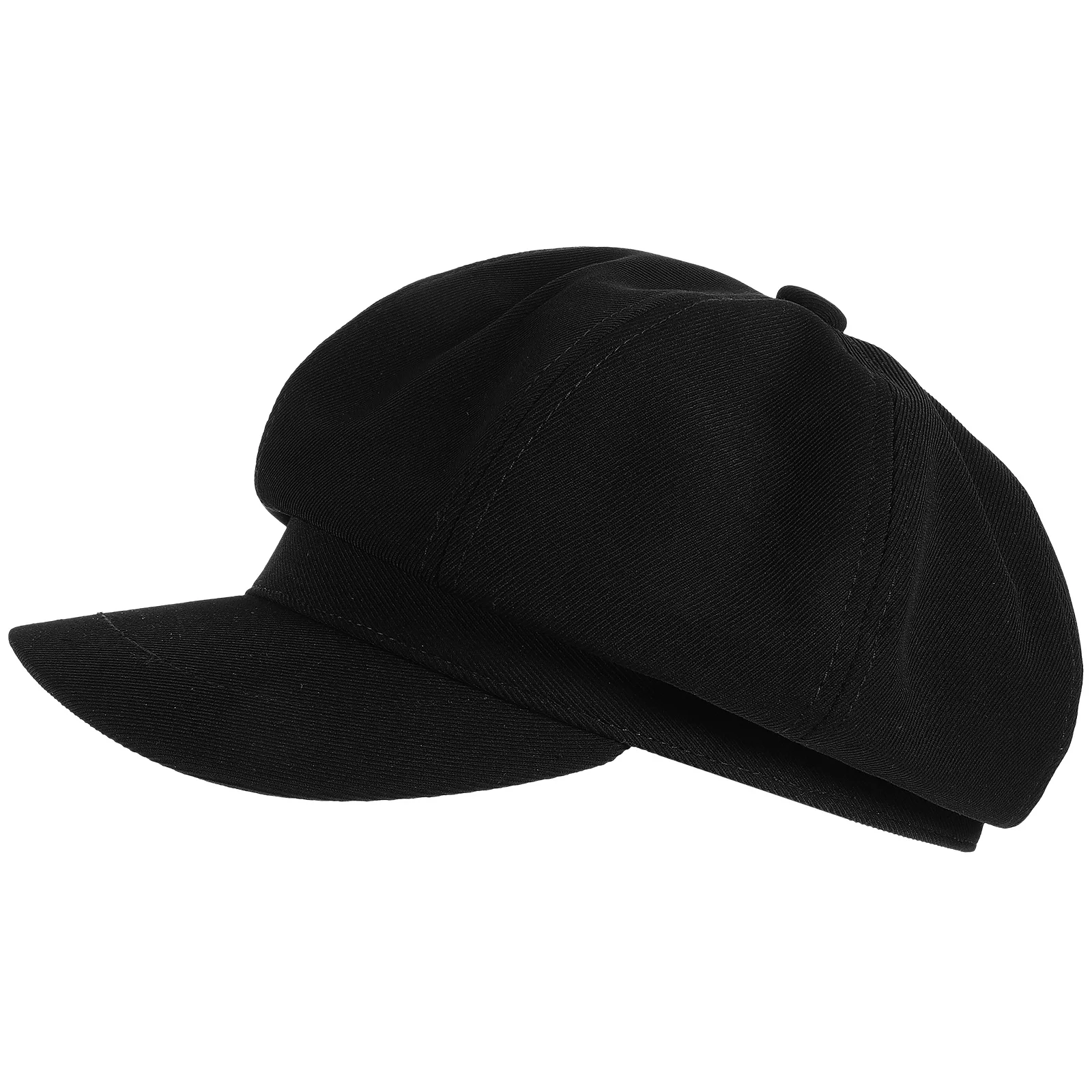 

1 Pcs Vintage Beret Hat For Women Octagonal Black Retro Fashion Accessory Stylish Headwear