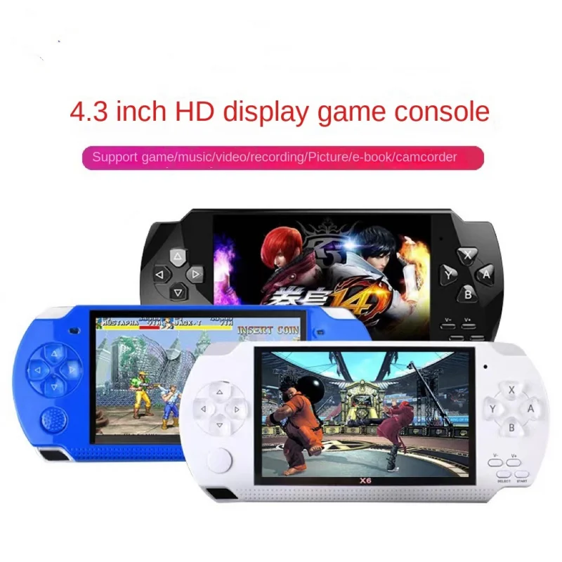 Handheld PSP Game Machine Arcade NES Nostalgic Retro Game X6 PSP 8g4.3-Inch Full HD Screen