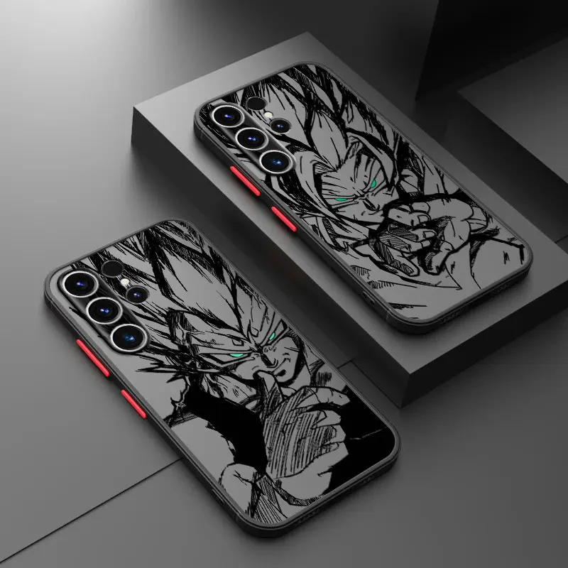 Dragon Ball Goku Vegeta Soft shell Phone Case for Samsung Galaxy S10 S21 FE S21 Note 20 10 S24 S23 Ultra S9 S22 Plus S20 S25