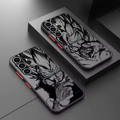 Dragon Ball Goku Vegeta Soft shell Phone Case for Samsung Galaxy S10 S21 FE S21 Note 20 10 S24 S23 Ultra S9 S22 Plus S20 S25
