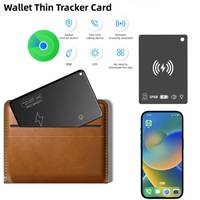Wallet tracker Card for Apple iOS system Find My APP Wireless Rechargeable Item Card FinderAnti-Lost Smart Bluetooth GPS tracker
