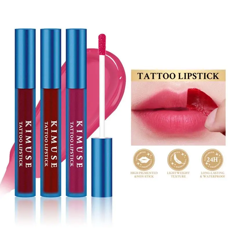 Peel Off Lipstick Tattooing Lip Stain Gloss Women Tear Off Lipstick Peel-Off Colored Lip Stain Gloss Peel Off Masque