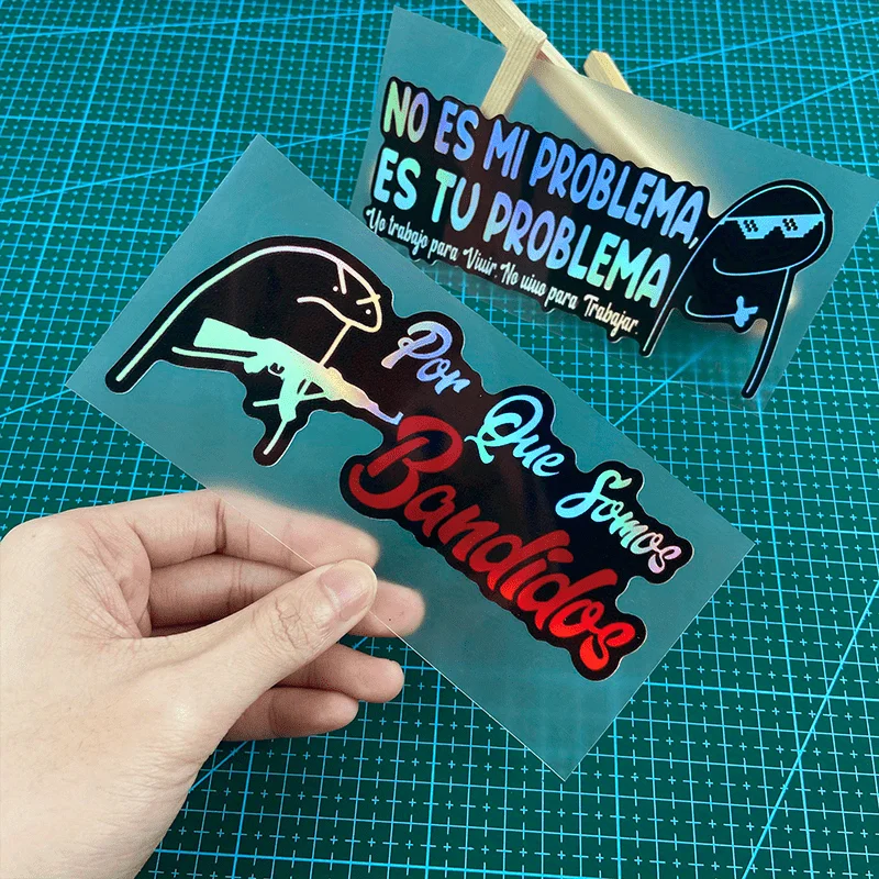 1PC Por Que Somos Bandidos Naklejki motocyklowe Wodoodporny zbiornik paliwa motocykla Skuter elektryczny Korpus Śmieszne naklejki winylowe Meme