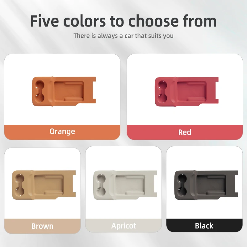 For AITO M8 5Seat 2025 2026 Second Row Seats Storage Center Armrest Hidden Box Silicone Protective Mats Cup Holder Organizer