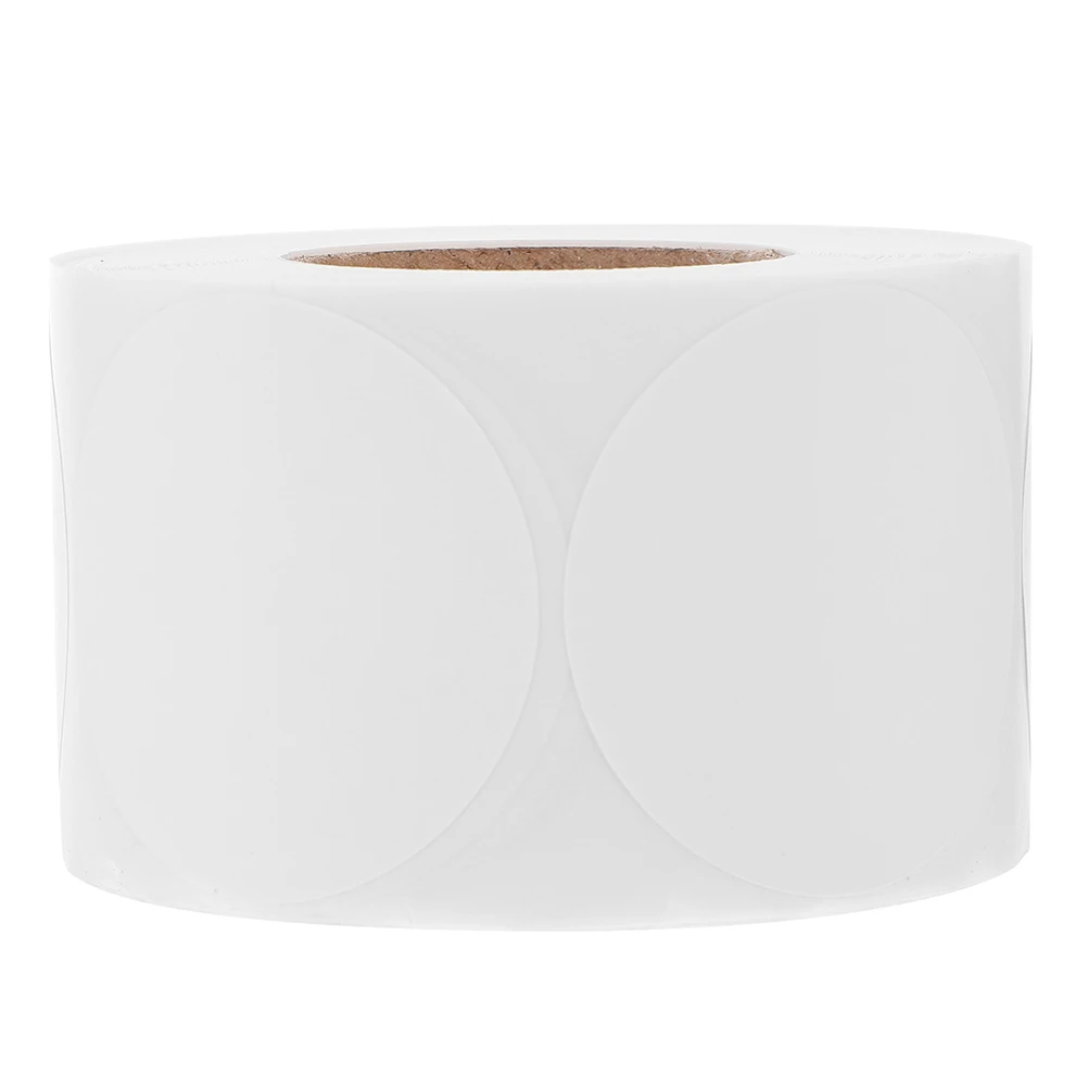 500Pcs Round Sticker Labels Blank Self Adhesive Label Stickers for Mason Jars Inventory Management Shipping Sealing Canning