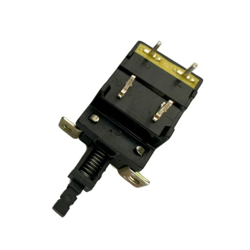 31BA Panel Mount Latching Power Button 250V 5A Black Push Control Part for Appliance Power Control, Equipment Repair, and