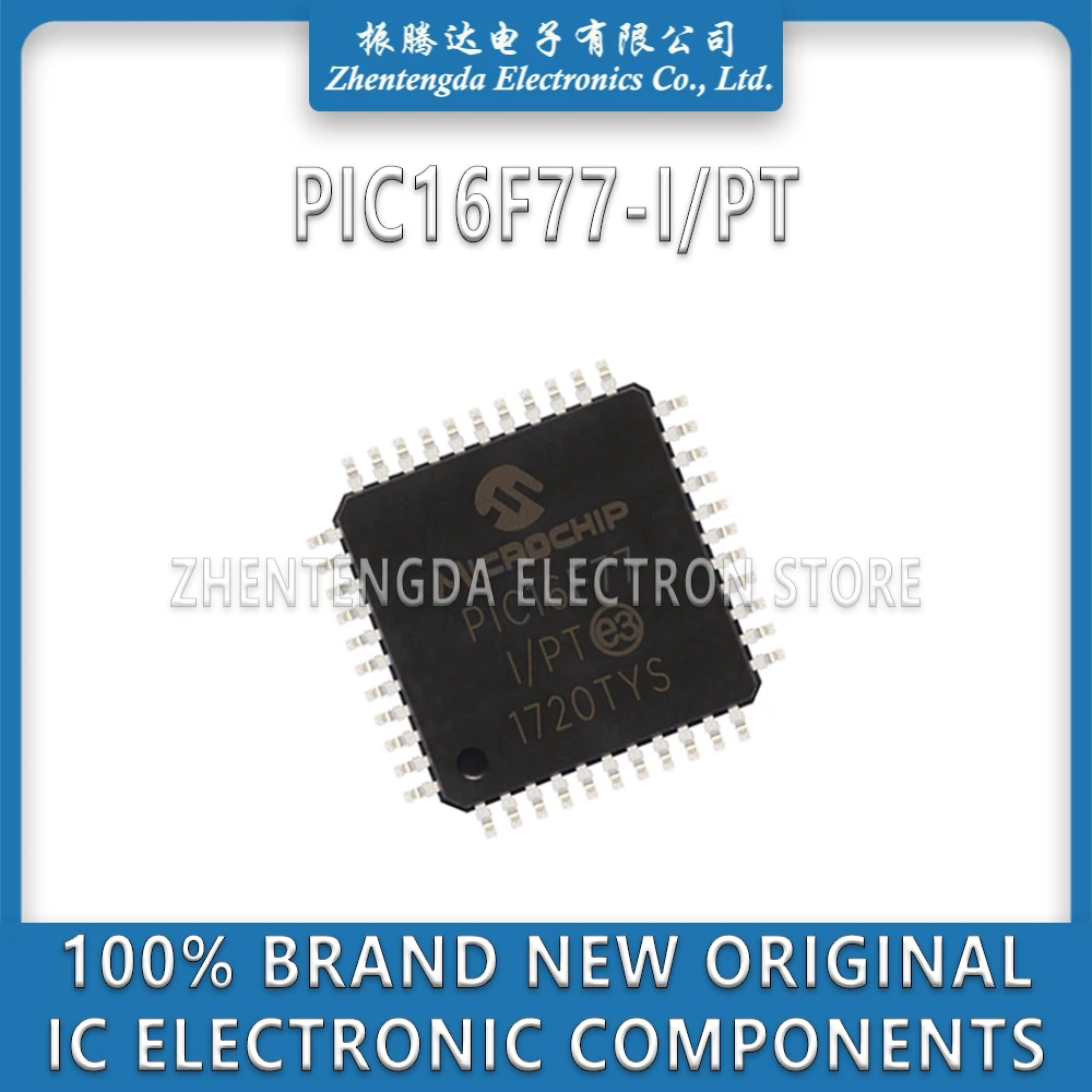 PIC16F77-I/PT PIC16F77 PIC16F IC MCU Chip TQFP-44