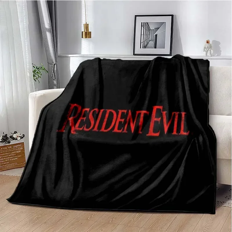 3D R-Resident Evil Gamer Area Blanket,Fashion Soft Cozy Living room Bedroom Sofa Bed Travel Blanket Child Birthday Gift