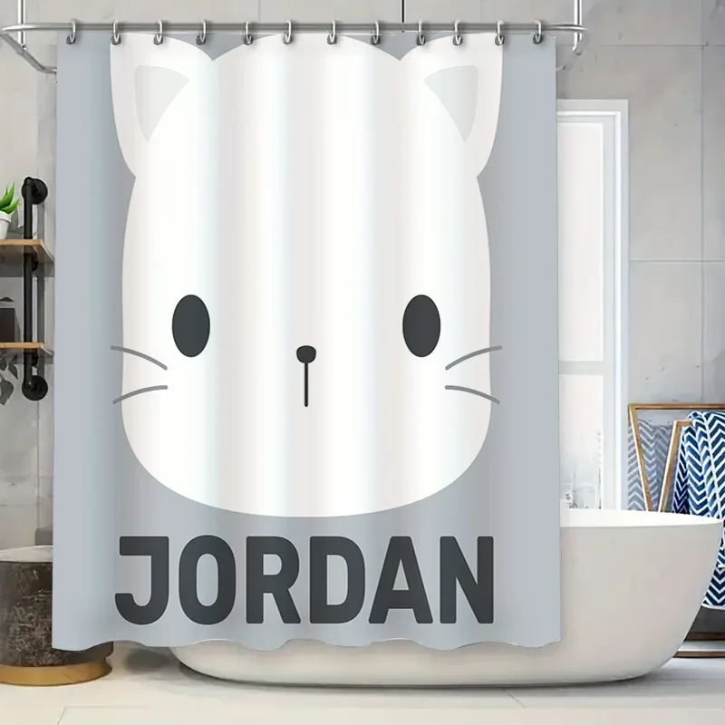 

Watercolor Dachshund Shower Curtain Blue Purple Dogs Print Bathroom Decor for Pet Lovers